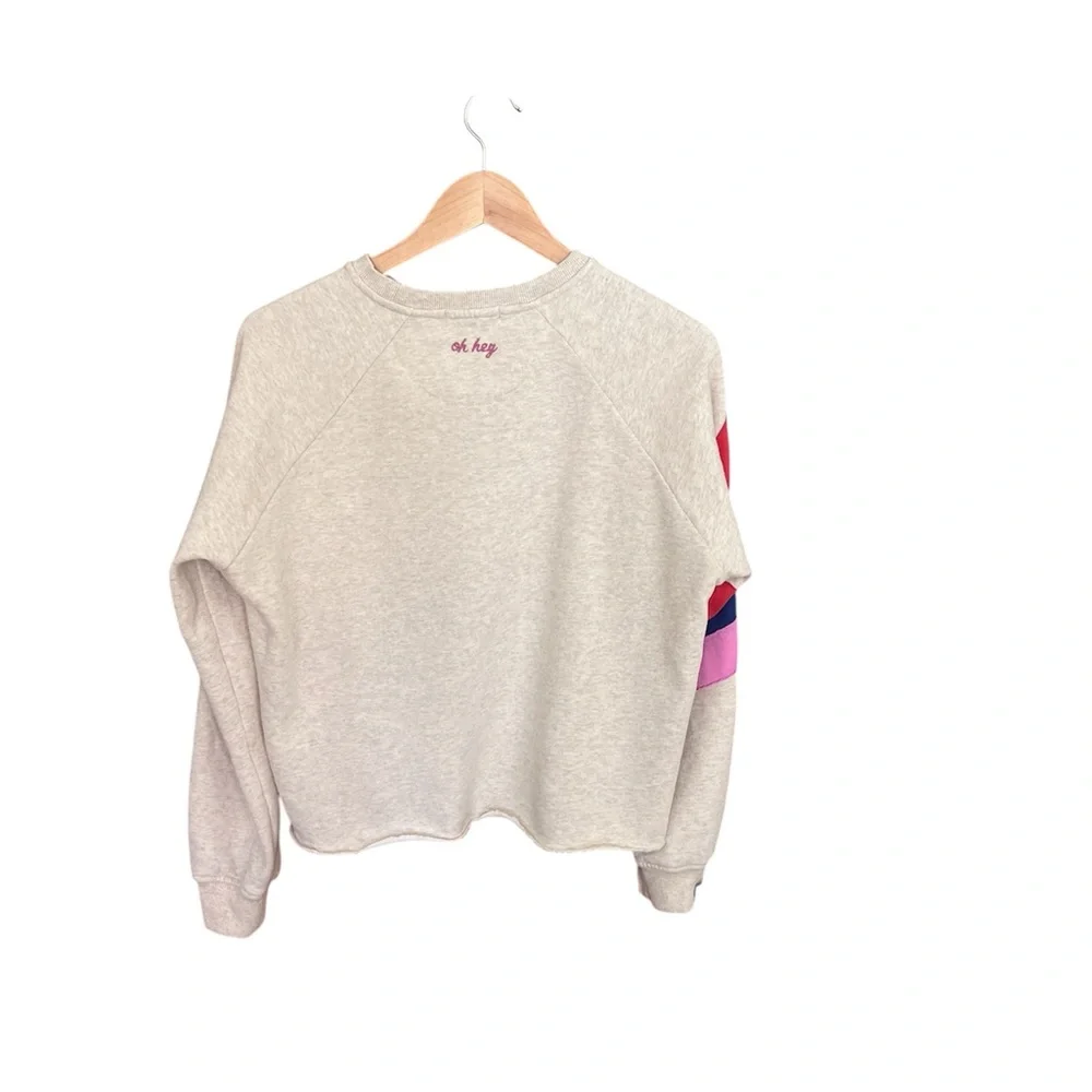 Marine Layer Archive Cozy Surfcore Beachgirl Crop Oh Hey Pullover Size:S - Picture 5 of 10